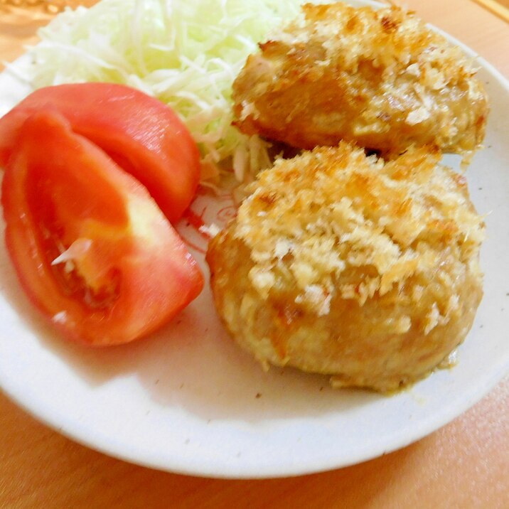 パン粉焼き！　メンチ